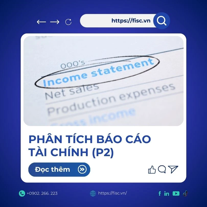 Bài 15.2: Phân tích báo cáo tài chính (P2)
