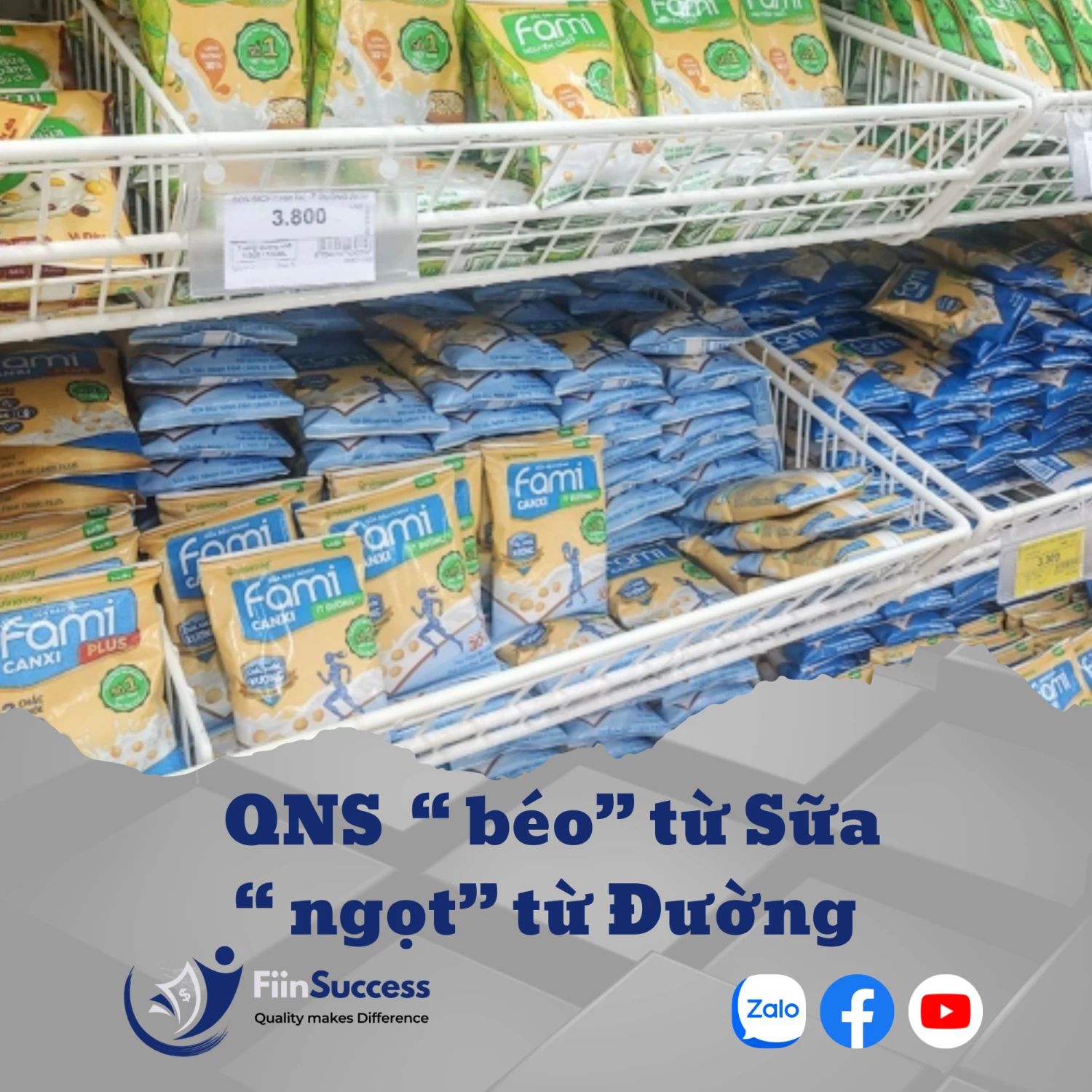 QNS ”béo” từ Sữa, “ngọt” từ Đường QNS ”béo” từ Sữa, “ngọt” từ Đường