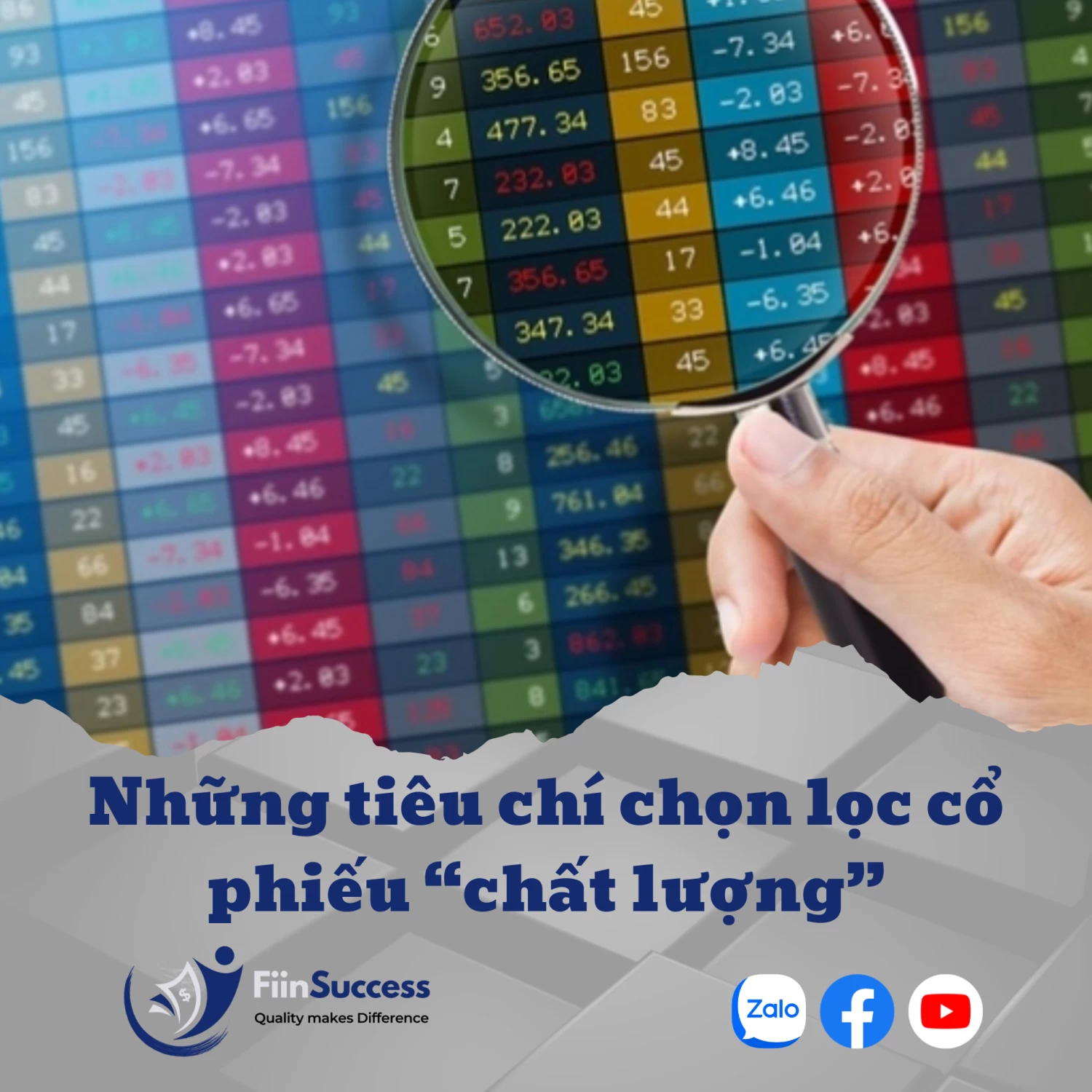 Những tiêu chí lựa chọn cổ phiếu "chất lượng” Những tiêu chí lựa chọn cổ phiếu "chất lượng”