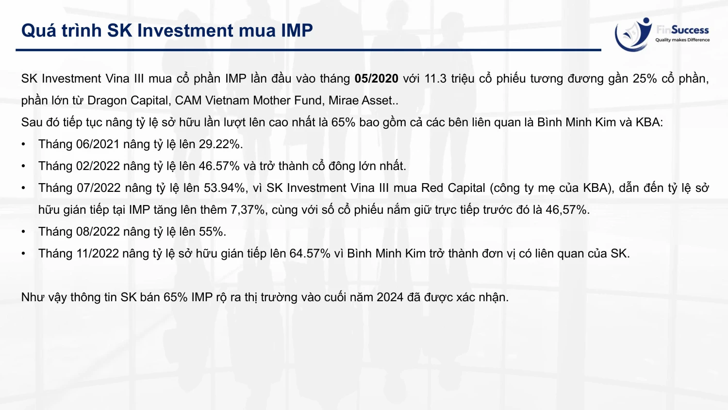 SK mua IMP đầu tiên vào tháng 5/2020