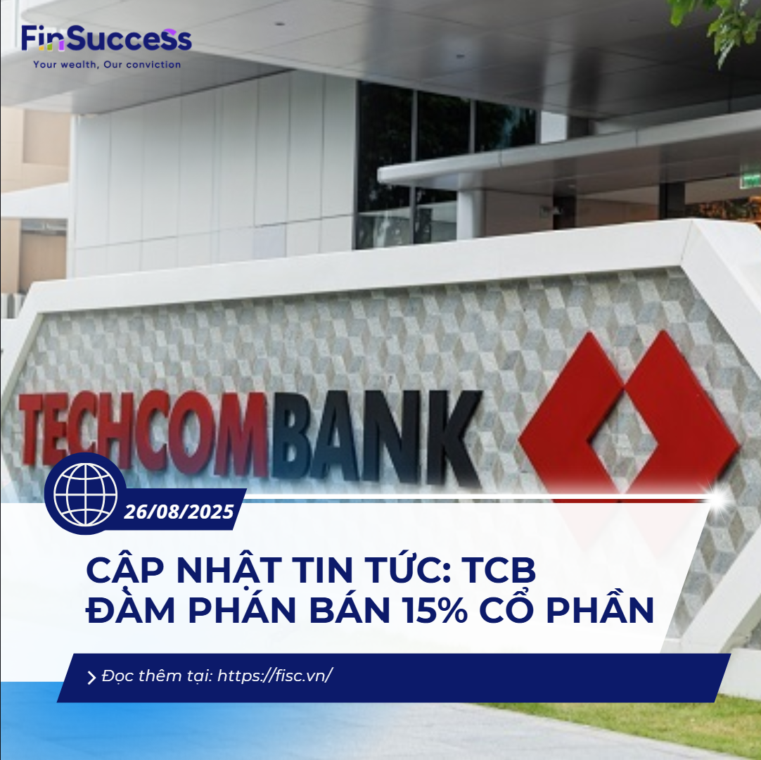 Cập nhật tin tức: TCB đàm phán bán 15% cổ phần chiến lược cho khối ngoại